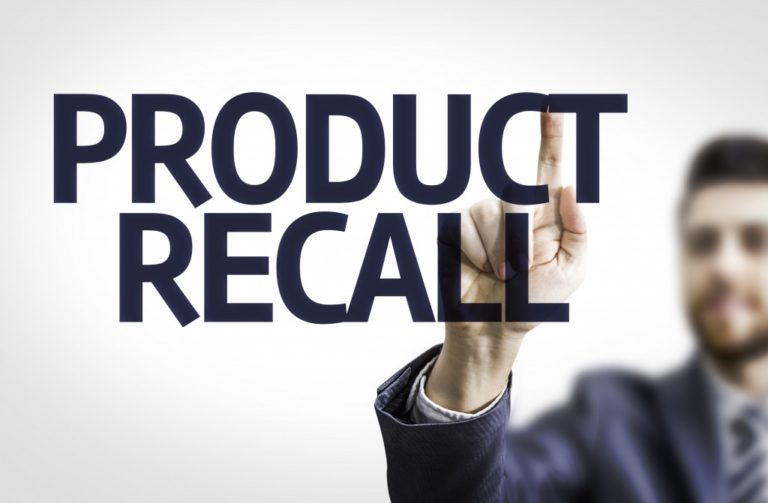 man pointing towards product recall