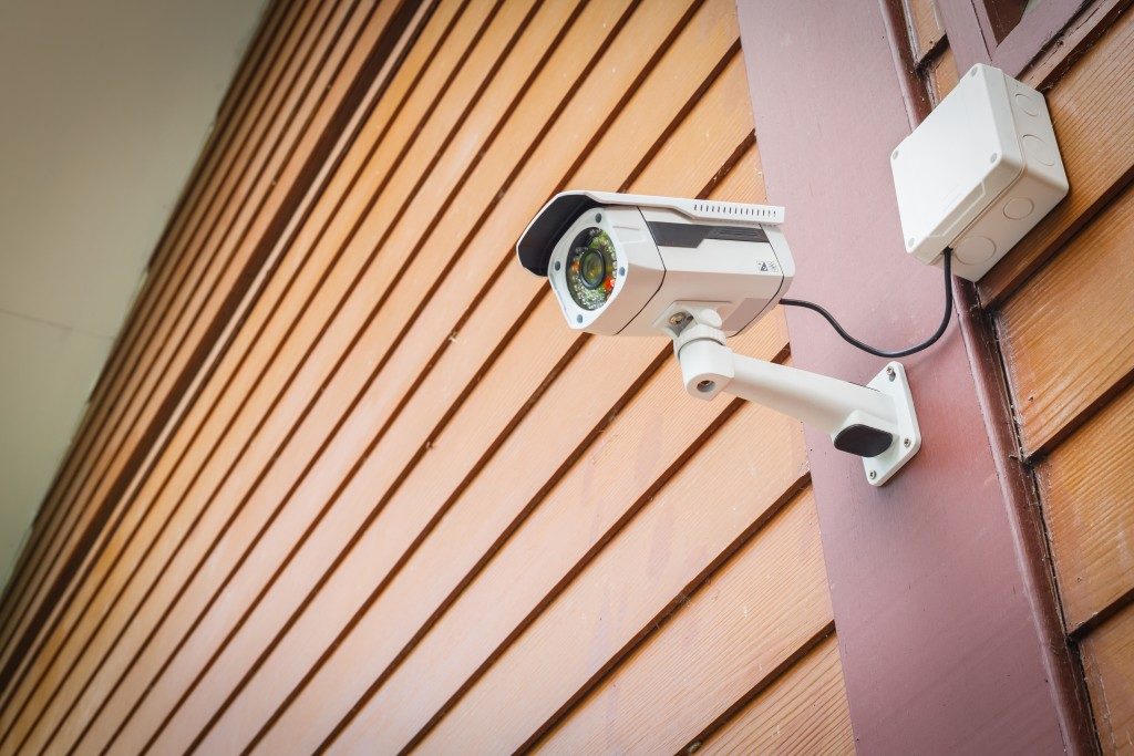 Security camera outside home