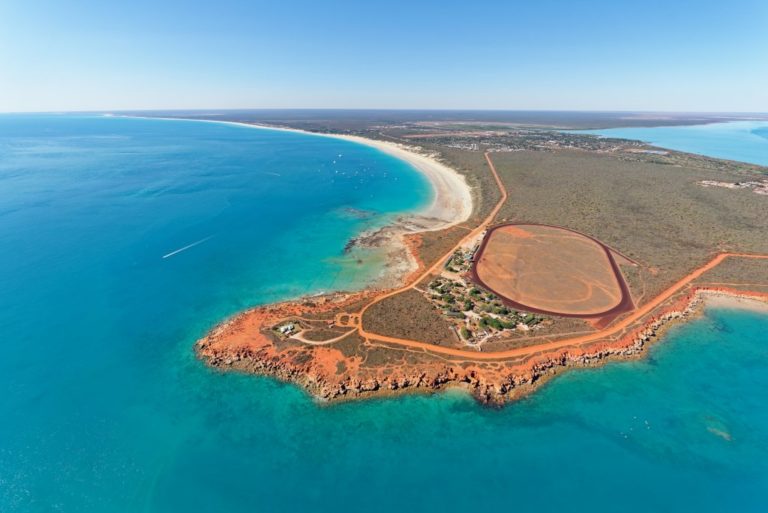 Aerial view of Gantheaume Point and Cable Beach near Broome