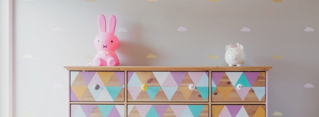 kids bedroom colorful drawer