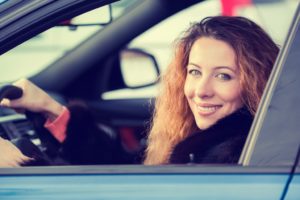 woman driving