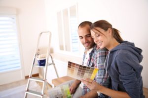 couple renovating home