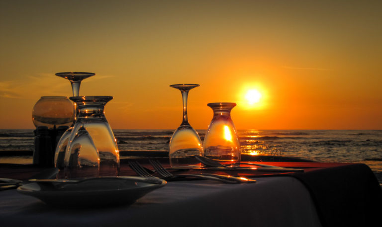 dining by the beach