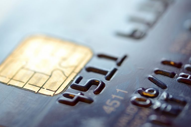 close up photo of a credit card