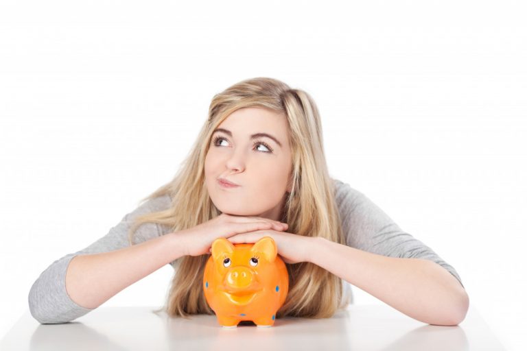 a person with piggybank
