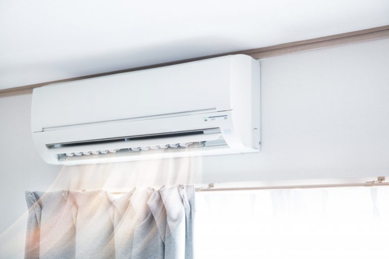 air conditioner with visible air flow